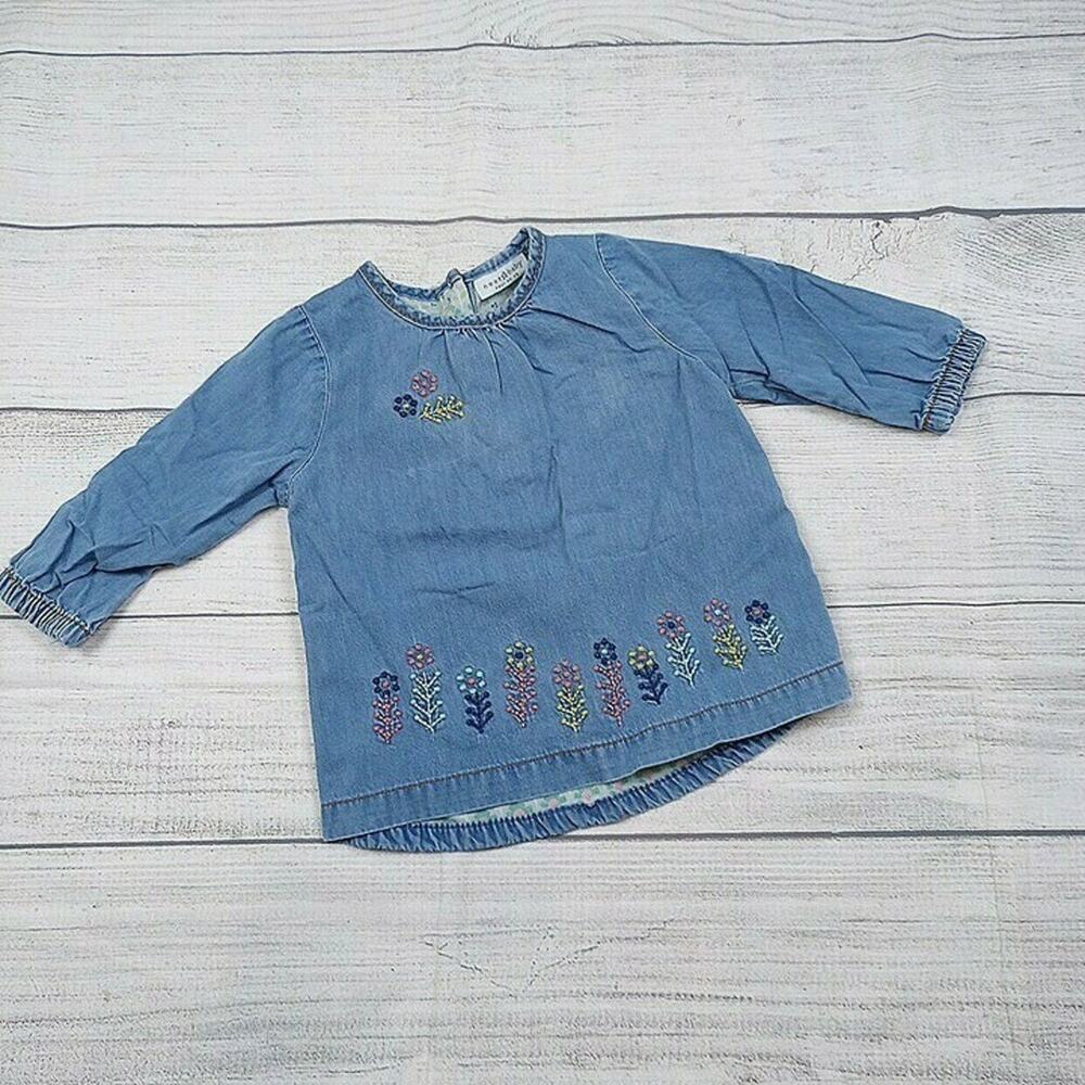 6/9m Next Embroidered Chambray Top
